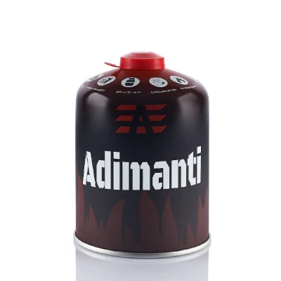 Газовий балон Adimanti (збільшений), 450 г, на 975 мл. Червоний