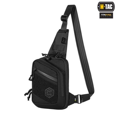 Сумка M-Tac Sling Pistol Bag Hex з липучкою Чорна
