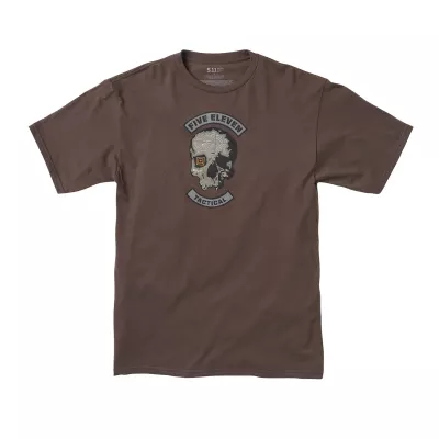Футболка "5.11 Tactical Topo Skull Short Sleeve T-Shirt" Chocolate