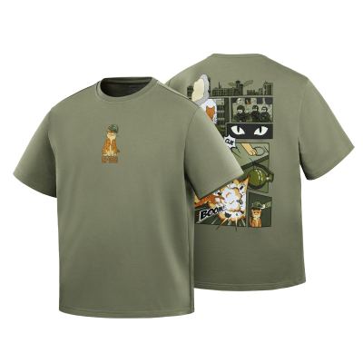 Футболка M-Tac Помаранчева Cat Cotton Hard Light Олива, light Olive