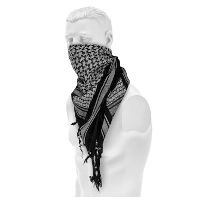 Пов'язка універсальна "Шемаг" (Арафатка) BLACK/WHITE