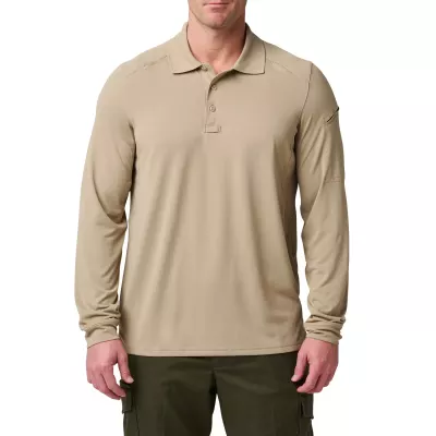 Поло з довгим рукавом "5.11 Tactical® Helios Long Sleeve Polo" Silver Tan