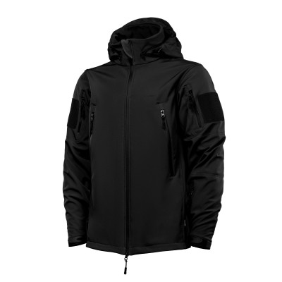 Куртка тактическая Softshell Hawk Jacket. Защита от ветра и влаги. Черный