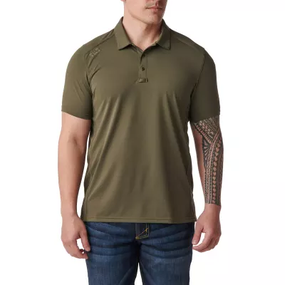 Футболка поло тактична з коротким рукавом "5.11 Рaramount Short Sleeve Polo" RANGER GREEN