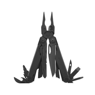 Мультитул Leatherman® (США) Surge Black на 21 інструмент з нержавіючої сталі, нейлоновий чохол