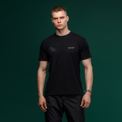 Футболка Basic Military T-Shirt. Авдеевка. Топографическая карта. Черный