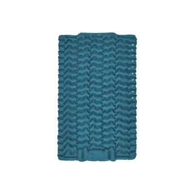 Матрац туристичний надувний двомісний Naturehike CNK2550WS019 200х125х6.5 см синій із вбудованою помпою