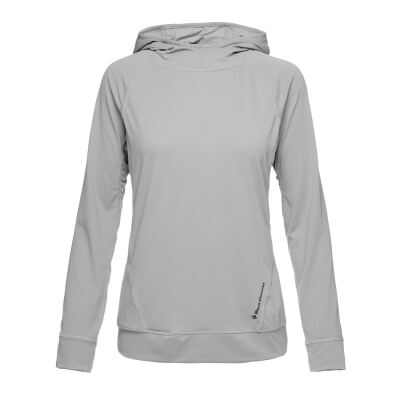 Кофта жіноча з рукавом реглан Black Diamond W Ls Alpenglow Hoody, Pewter