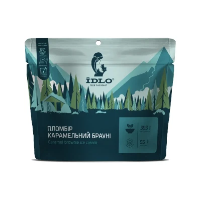 Пломбир карамельный брауни ЇDLO, 55 г (сухой сублимированный продукт) Пломбир карамельный брауни ЇDLO, 55 г (сухой сублимированный продукт)