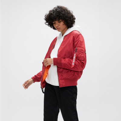 Куртка Alpha Industries MA-1 Bomber Jacket W. Червоний