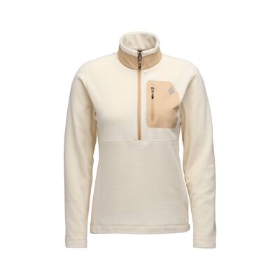 Кофта флісова жіноча Black Diamond W Rift HZ Fleece Jacket, Chalk/Khaki