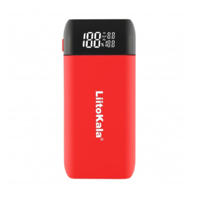 Urządzenie ładujące-power bank LiitoKala Lii-MP2 na 2 kanały do ​​akumulatorów, kolor czerwony