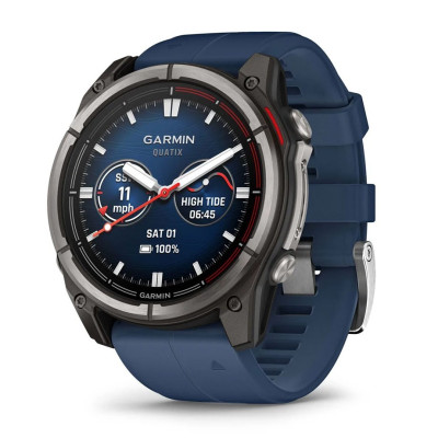 Смарт-годинник Garmin Quatix 8, 51mm, AMOLED, Saph, GPS. Синій