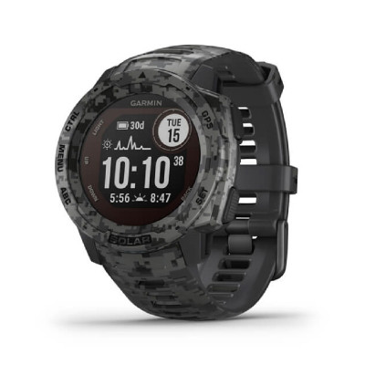 Смарт-годинник Garmin Instinct Solar Camo. Графіт