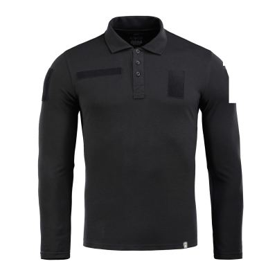 Поло тактичне M-Tac з довгим рукавом 65/35 Чорний, black