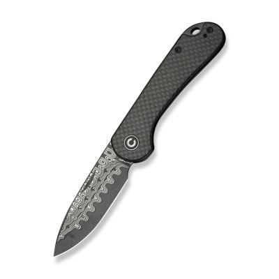 Ніж складаний Civivi Elementum Slip Joint C18062AJ-DS1 Damascus Carbon Fiber, сірий