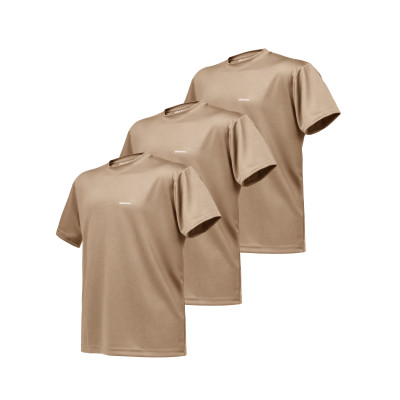 Комплект футболок (3 шт.) AIR Coolmax. Легкие и хорошо отводят влагу. Койот. Размер S