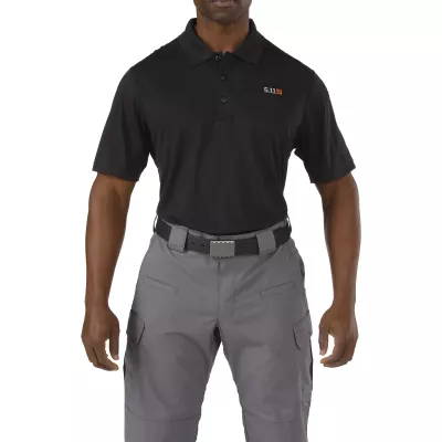 Футболка поло тактична з коротким рукавом "5.11 Pinnacle Short Sleeve Polo" Black