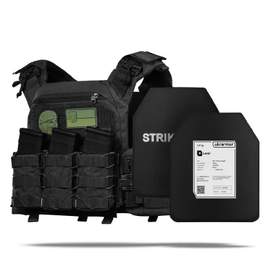 Бронежилет 3-го класса (PRO). Вес 3.4 кг. Полиэтиленовые плиты 1.4 кг. Черный