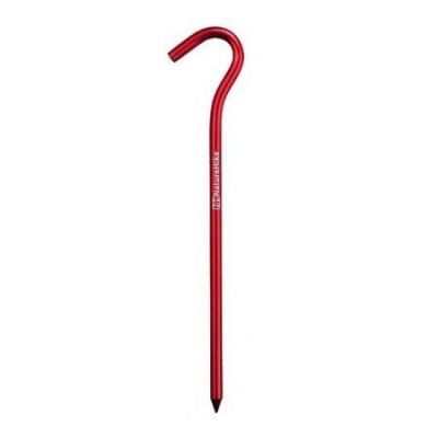 Кілочки з гачком алюмінієві Naturehike NH15A008-I, 16 см, червоний (8 шт)