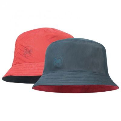 Панама Buff Travel Bucket Hat, Collage Red-Black