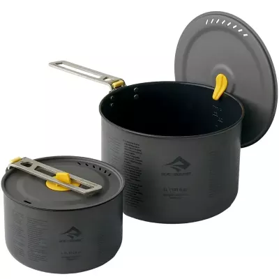 Набор кастрюль Sea to Summit Frontier UL Two Pot Set, 1,3 л – Темно-серый