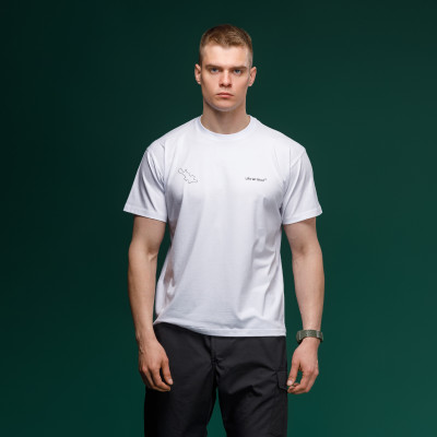 Футболка Basic Military T-Shirt. Авдеевка. Топографическая карта. Белый