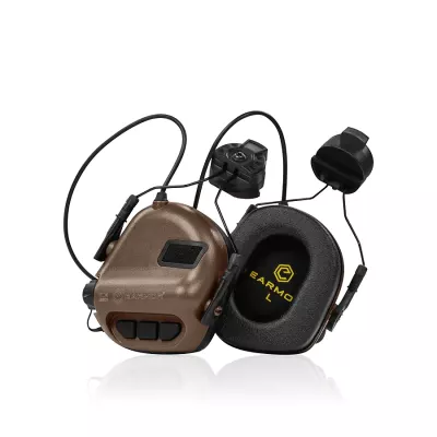 Тактические наушники EARMOR M31H с креплениями под каску.