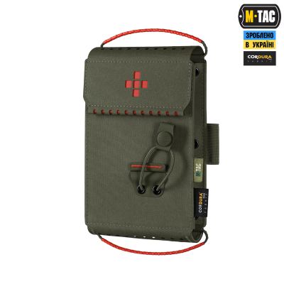 Аптечка-вкладиш тактична індивідуальна M-Tac IFAK Elite, 20,5 x 12 x 4 см, Ranger Green