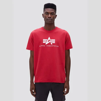 Футболка Alpha Industries Basic Logo Tee. Червона