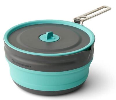 Каструля складна з чохлом Sea to Summit Frontier UL Collapsible Pot w/Sack, 2.2 л, Aqua Sea Blue