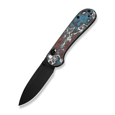 Ніж складаний Civivi Elementum (Crossbar Lock) CPM S35VN / Nebula FatCarbon Fiber, білий