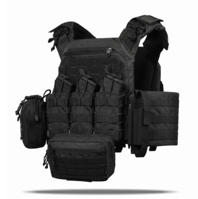 Комплект спорядження Vanguard Strike Kit (на базі плитоноски PRO). 25х30 см. Чорний