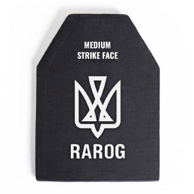 Керамическая бронеплита 6 класса Rarog light. XL (28 × 36 см). Вес 3,6 кг