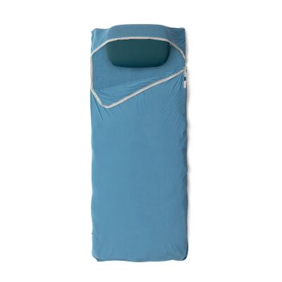Вкладиш в спальник Sea to Summit Breeze Lightweight Liner, Rectangular w/ Pillow Sleeve 198 см, Cendre Blue