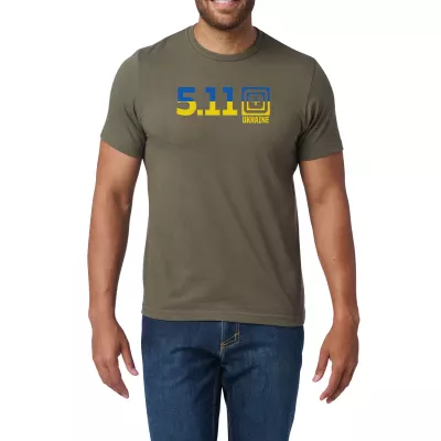Футболка з малюнком "5.11 Tactical® Ukraine 5.11® Fill" (лімітована серія) RANGER GREEN