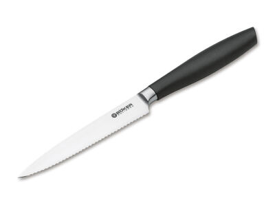 Серрейторний кухонний ніж для овочів Core Professional Boker, клинок 120 мм, сталь X50CrMoV15
