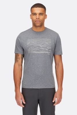 Футболка чоловіча Rab Mantle Outline Tee, Beluga