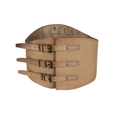 Пояс кожаный мотоциклетный Sturm Mil-Tec® "French Leather Motorcycle Kidney Belt Like New" DARK COYOTE