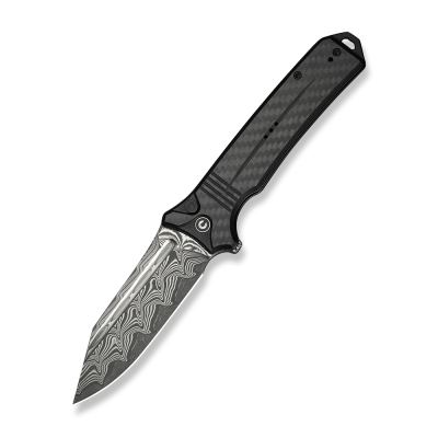 Ніж складаний Civivi Neurohaptic Damascus / Carbon Fiber & G10, темно-сірий