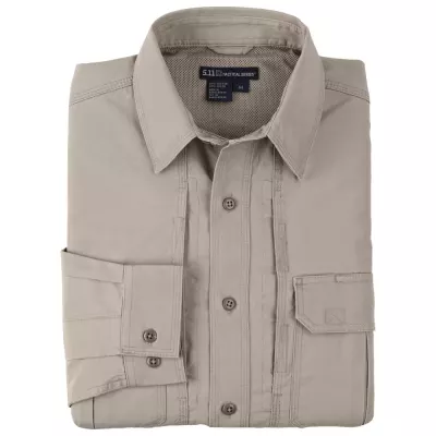 Сорочка тактична "5.11 Tactical Shirt - Long Sleeve, Cotton" Khaki
