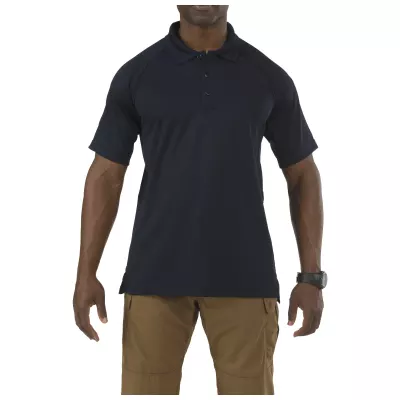 Футболка поло тактическая с коротким рукавом "5.11 Tactical Performance Polo - Short Sleeve, Synthetic Knit" Dark Navy