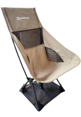 Кресло кемпинговое Base Camp Compact L, 56х65х85см, Khaki/Black