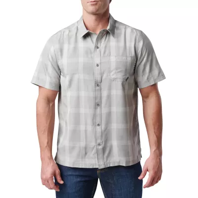 Сорочка тактична "5.11 Tactical® Nate Short Sleeve Shirt" Titan Grey Plaid