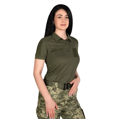 Поло жіноче тактичне Pani Army ID LT Camotec. Олива Поло жіноче тактичне Pani Army ID LT Camotec. Олива