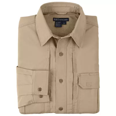 Сорочка тактична "5.11 Tactical Shirt - Long Sleeve, Cotton" Coyote