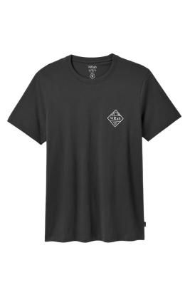 Футболка чоловіча Rab Stance Basecamp Badge Print Tee, Black Beluga