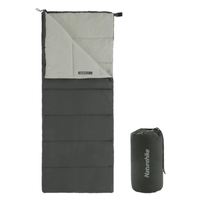 Спальний мішок Naturehike F150 (від 13°C до -4°C). Лівий. Графіт