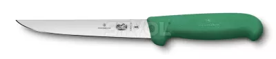 Ніж Victorinox кухонний обваловувальний Fibrox 15 см, зелений, клинок 150 мм