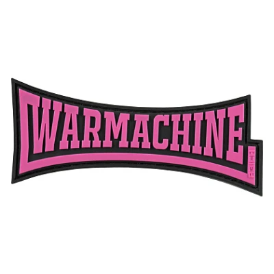 Патч (шеврон) «Warmachine» R3ICH. М’який ПВХ пластик. Рожевий